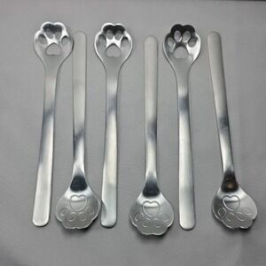Cat Paw Claw‎ Coffee Spoons Set Of 6
